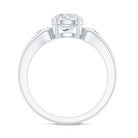 Certified 2 Carat Moissanite Promise Engagement Ring D-VS1 - Rosec Jewels