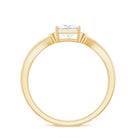 5MM Princess Cut Moissanite Solitaire Promise Ring for Her D-VS1 - Rosec Jewels