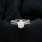 Claw Set Pear Shape Moissanite Engagement Ring D-VS1 - Rosec Jewels