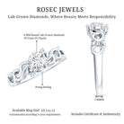 Lab Grown Diamond Art Deco Engagement Ring Lab - ( EF-VS ) - Rosec Jewels