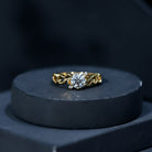 Lab Grown Diamond Art Deco Engagement Ring Lab - ( EF-VS ) - Rosec Jewels