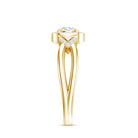 Lab Grown Diamond Halo Engagement Ring Lab - ( EF-VS ) - Rosec Jewels