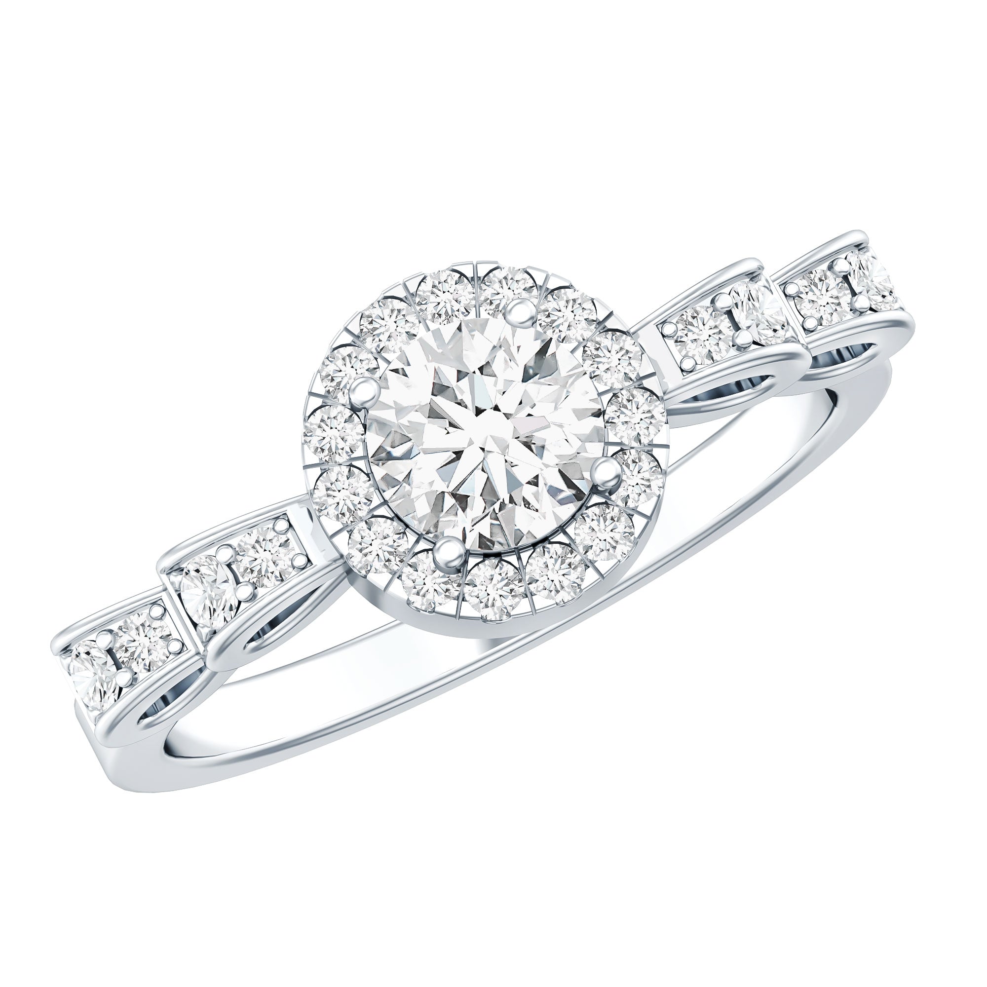 Lab Grown Diamond Minimal Engagement Ring For Her Lab - ( EF-VS ) - Rosec Jewels