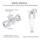Rosec Jewels-Certified Lab Grown Diamond Designer Solitaire Engagement Ring