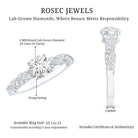 Round Shape Lab Grown Diamond Solitaire Engagement Ring Lab - ( EF-VS ) - Rosec Jewels