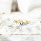 Round Shape Lab Grown Diamond Solitaire Engagement Ring Lab - ( EF-VS ) - Rosec Jewels