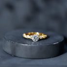 Round Shape Lab Grown Diamond Solitaire Engagement Ring Lab - ( EF-VS ) - Rosec Jewels