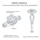 Nature Inspired Lab Grown Diamond Engagement Ring Lab - ( EF-VS ) - Rosec Jewels