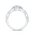 Nature Inspired Lab Grown Diamond Engagement Ring Lab - ( EF-VS ) - Rosec Jewels