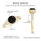 Rosec Jewels-Lab Grown Black Diamond Solitaire Engagement Ring