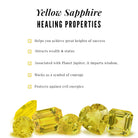 Real Yellow Sapphire Flower Engagement Ring with Diamond AAA - Rosec Jewels