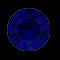 Bague de fiançailles halo classique en saphir bleu rond avec diamant