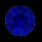 Bague de fiançailles en forme de fleur de saphir bleu créée en laboratoire rond de 1,5 ct avec diamant