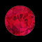 Bague ronde en rubis créé avec halo floral moissanite