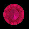 Bague de fiançailles rubis ovale à tige fendue avec diamant