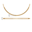 Baguette Cut Zircon Bangle Chain Bracelet in Channel Setting Zircon - ( AAAA ) - Quality - Rosec Jewels