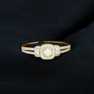 3/4 CT Moissanite Split Shank Engagement Ring Moissanite - ( D-VS1 ) - Color and Clarity - Rosec Jewels